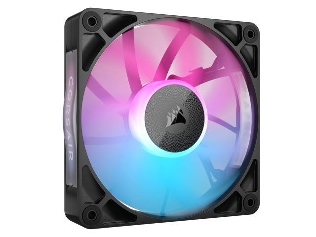 CORSAIR - iCUE LINK RX120 RGB 120mm PWM Computer Case Fan Starter Kit (3-pack) - Black - image 3