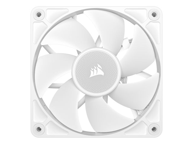 CORSAIR - iCUE LINK RX120 RGB 120mm PWM Computer Case Fan Starter Kit (3-pack) - White - image 9