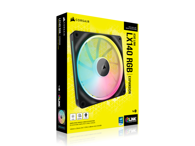 CORSAIR LX RGB Series, iCUE LINK LX140 RGB, 140mm Fan, Single Pack
