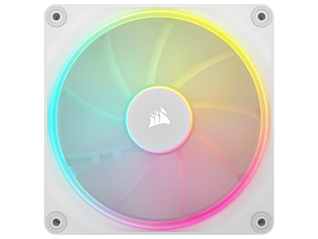 CORSAIR LX RGB Series, iCUE LINK LX140 RGB White, 140mm Fan, Dual Pack