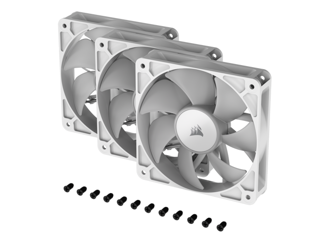 CORSAIR - RS120 ARGB 120mm PWM Fans (3-pack) - White - image 3