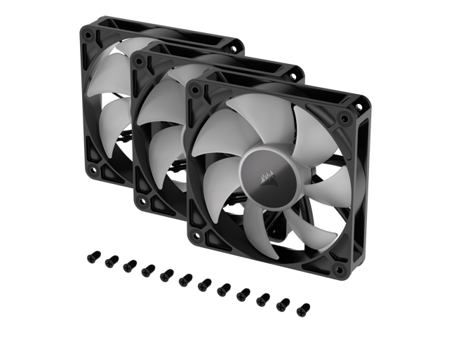 CORSAIR - RS120 ARGB 120mm PWM Fans (3-pack) - Black - image 3