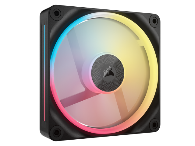 CORSAIR - iCUE LINK LX120-R RGB 120mm PWM Reverse Blade Computer Case Fan Starter Kit (3-pack) - Black - image 7