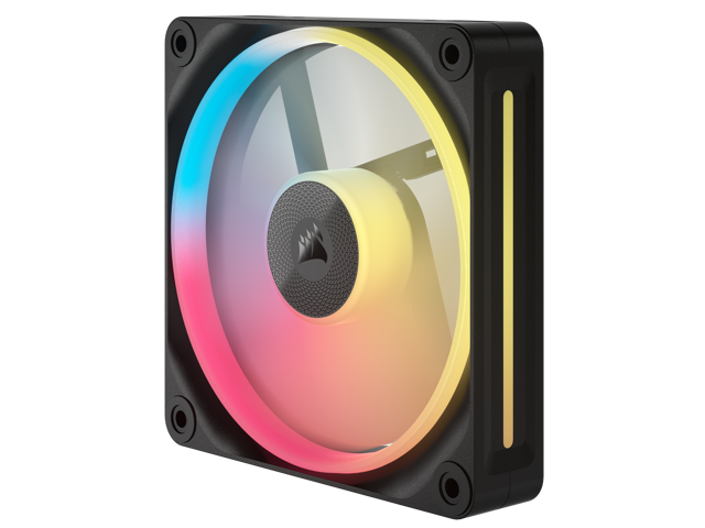CORSAIR - iCUE LINK LX120-R RGB 120mm PWM Reverse Blade Computer Case Fan Starter Kit (3-pack) - Black - image 8