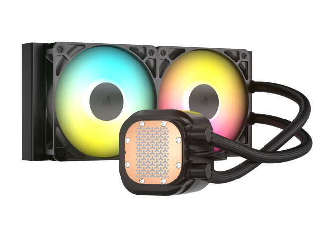 CORSAIR - NAUTILUS 240 ARGB Liquid CPU Cooler with RS120 ARGB Fans - Black - image 5