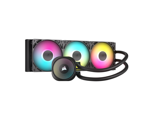 CORSAIR - NAUTILUS 360 ARGB Liquid CPU Cooler with RS120 ARGB Fans - Black - image 12