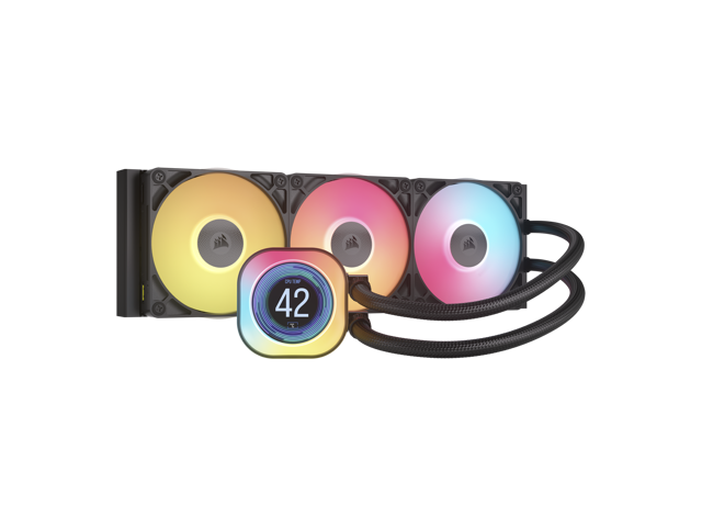 CORSAIR - iCUE LINK TITAN 360 RX LCD Liquid CPU Cooler - Black - image 3