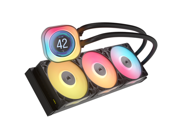 CORSAIR - iCUE LINK TITAN 360 RX LCD Liquid CPU Cooler - Black - image 4