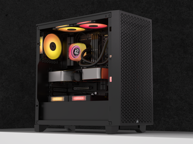 CORSAIR - iCUE LINK TITAN 360 RX LCD Liquid CPU Cooler - Black - image 11