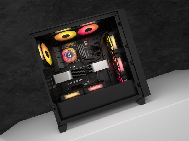 CORSAIR - iCUE LINK TITAN 360 RX LCD Liquid CPU Cooler - Black - image 12