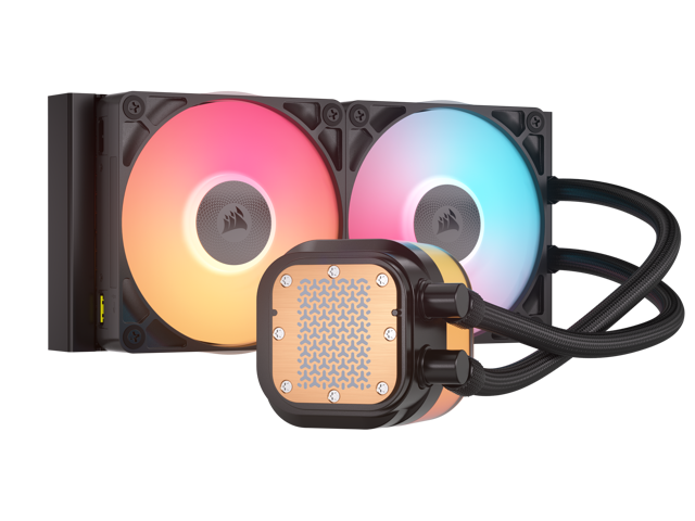 CORSAIR - iCUE LINK TITAN 240 RX LCD Liquid CPU Cooler - Black - image 4