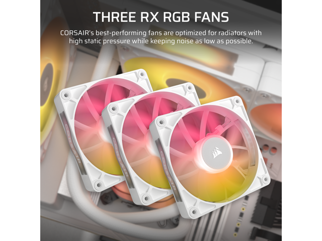 CORSAIR - iCUE LINK TITAN 360 RX LCD Liquid CPU Cooler - White - image 7