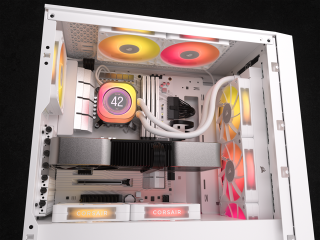 CORSAIR - iCUE LINK TITAN 360 RX LCD Liquid CPU Cooler - White - image 12