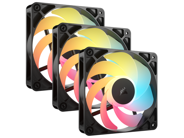 CORSAIR - RS120-R ARGB 120mm PWM Fans (3-pack) - Black - image 5