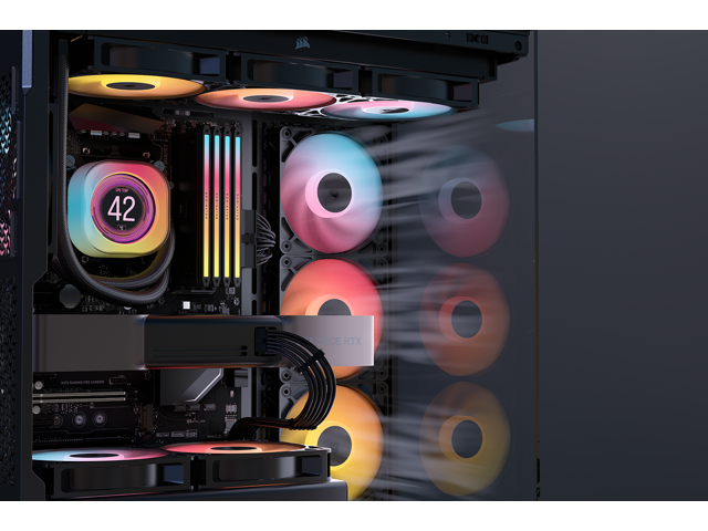 CORSAIR - RS120-R ARGB 120mm PWM Fans (3-pack) - Black - image 7