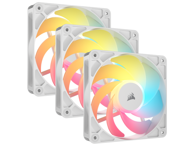 CORSAIR - RS120-R ARGB 120mm PWM Fans (3-pack) - White - image 5