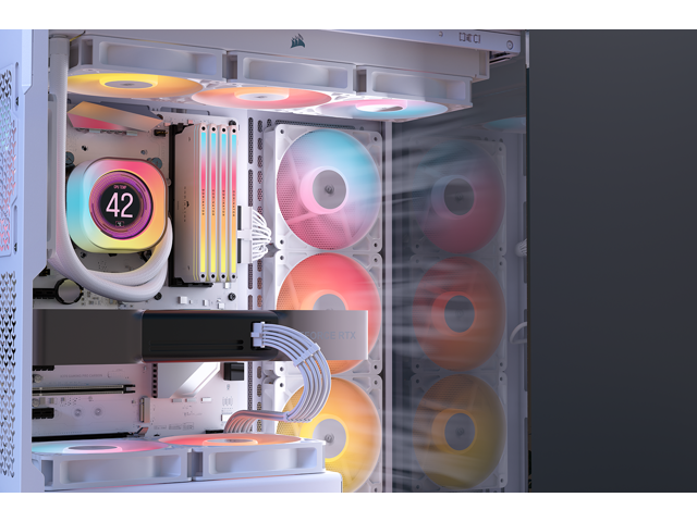 CORSAIR - RS120-R ARGB 120mm PWM Fans (3-pack) - White - image 7