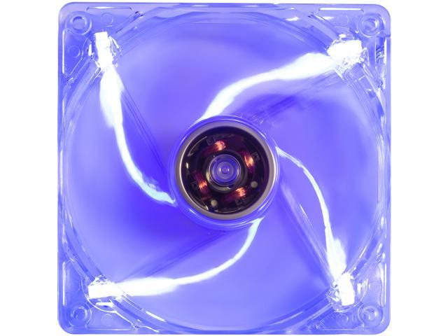 Rosewill Computer Case Cooling Fan, 120mm, LP4 Adapter, Transparent Frame, 4 Blue LED Lights, Fluid Dynamic Bearing, Silent - RFTL-131209B