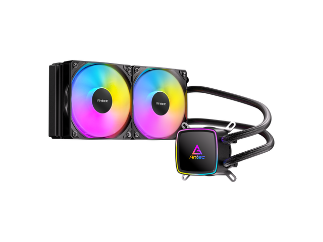 Antec Ultra 240 ARGB Liquid CPU Cooler, 2x120mm PWM Fans, High-Performance Pump, Intel LGA 1200/1851/20XX & AMD AM4/AM5
