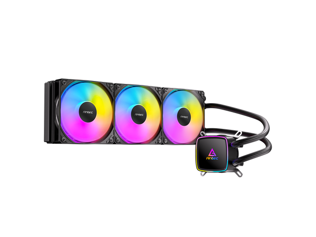 Antec Ultra 360 ARGB Liquid CPU Cooler, 3x120mm PWM Fans, High-Performance Pump, Intel LGA 1200/1851/20XX & AMD AM4/AM5