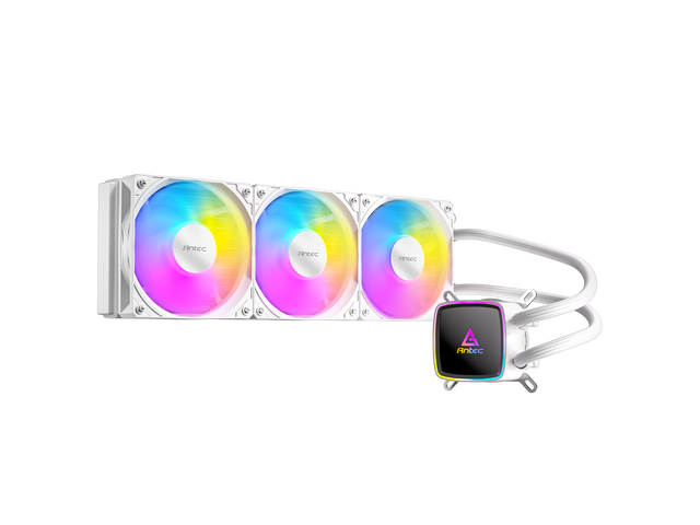 Antec Ultra 360 ARGB White Liquid CPU Cooler, 3x120mm PWM Fans, High-Performance Pump, Intel LGA 1200/1851/20XX & AMD AM4/AM5