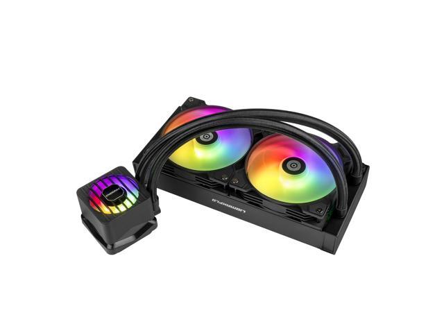 ENERMAX LIQMAXFLO 240 ARGB AIO CPU Liquid Cooler - 60mm VRM Fan up to 3000 RPM, PWM-Controlled Pump, 38mm Thick Radiator, Dual Pressure-Optimized...