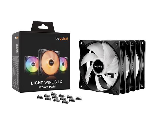 be quiet! LIGHT WINGS LX 120mm PWM BL121 ARGB LED Case Fan - Triple Pack