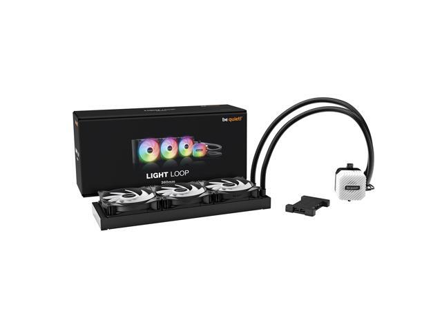 be quiet! Light Loop 360mm Black CPU liquid cooler for heavily overclocked systems, 3x Light Wings LX 120mm PWM high-speed ARGB fan, Stylish ARGB...