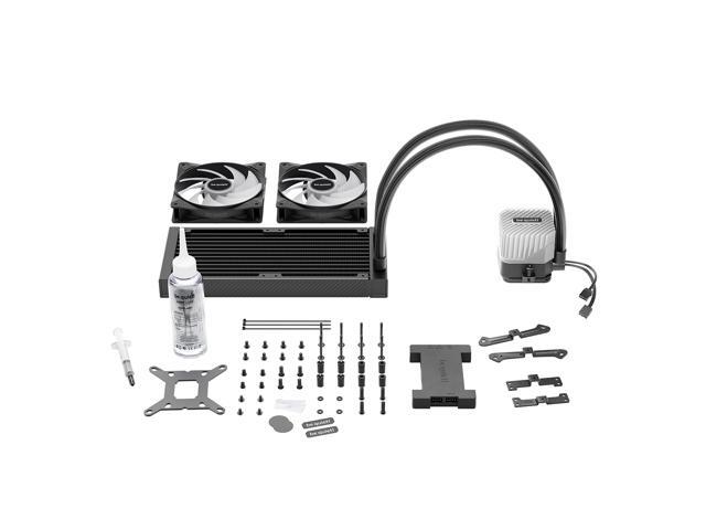 be quiet! Light Loop 240mm Black CPU liquid cooler for heavily overclocked systems, 2x Light Wings LX 120mm PWM high-speed ARGB fan, Stylish ARGB...