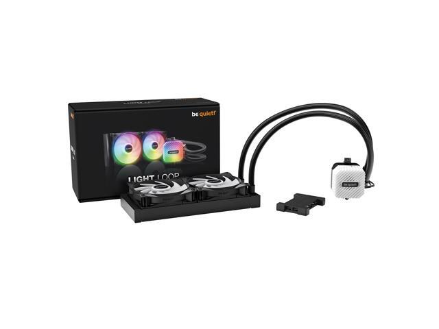 be quiet! Light Loop 240mm Black CPU liquid cooler for heavily overclocked systems, 2x Light Wings LX 120mm PWM high-speed ARGB fan, Stylish ARGB...