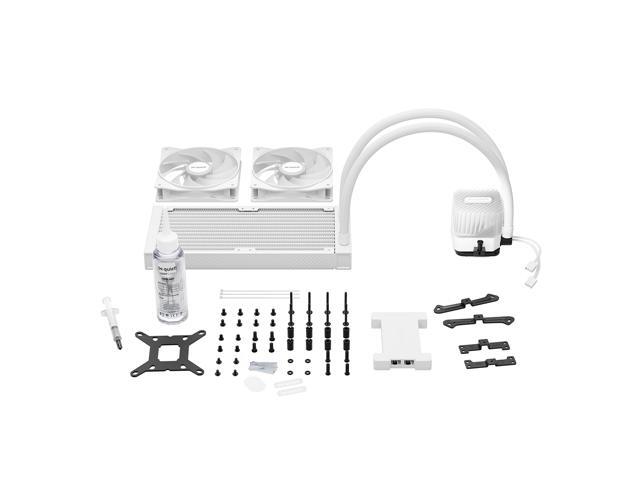 be quiet! Light Loop 240mm White CPU liquid cooler for heavily overclocked systems, 2x Light Wings LX 120mm PWM high-speed White ARGB fan, Stylish...