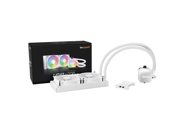 be quiet! Light Loop 240mm White CPU liquid cooler for heavily overclocked systems, 2x Light Wings LX 120mm PWM high-speed White ARGB fan, Stylish...