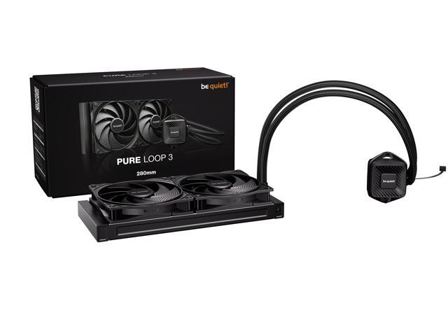 bequiet! PURE LOOP 3 280mm Black CPU liquid cooler for heavily overclocked systems, 2x Pure Wings 3 PWM high-speed fans, Daisy chained PWM fans,...