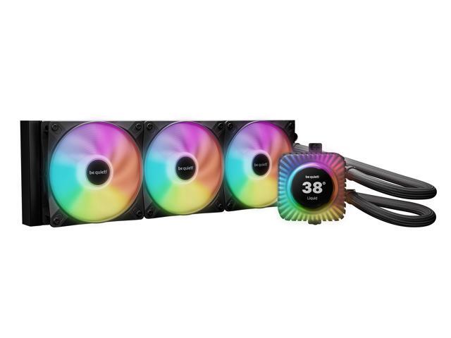 be quiet! Light Loop IO LCD 360mm Black - High-Performance ARGB AIO Liquid CPU Cooler with IPS Display