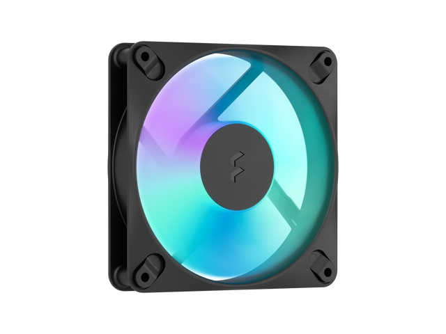 Fractal Design Dynamic 3 120mm ARGB Black PWM Case Fan, High Durability Rifle Bearing, 7-Blade Swept Design, Daisy-Chain Cable, 350-2200 RPM