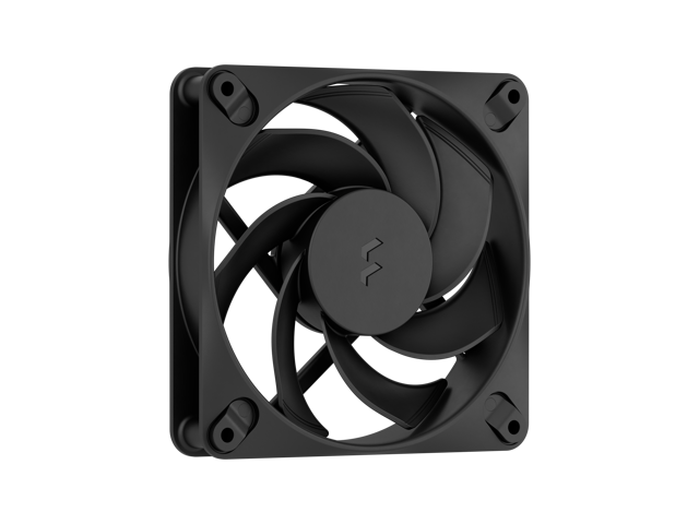 Fractal Design Dynamic 3 120mm Black Reverse PWM Case Fan, High Durability Rifle Bearing, 7-Blade Swept Design, Daisy-Chain Cable, 350-2200 RPM