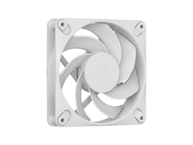 Fractal Design Dynamic 3 120mm White Reverse PWM Case Fan, High Durability Rifle Bearing, 7-Blade Swept Design, Daisy-Chain Cable, 350-2200 RPM