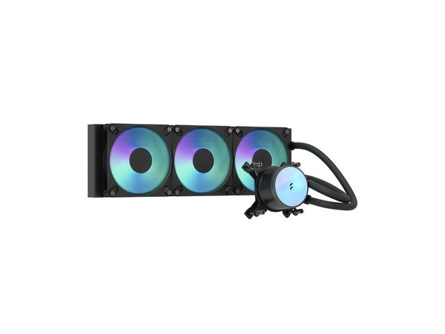 Fractal Design Radius 360 RGB Black 360mm AIO CPU Liquid Cooler (ARGB Gen 2, Adjust Pro, Dynamic 3 RGB Fans, Copper Cold Plate, Intel LGA...