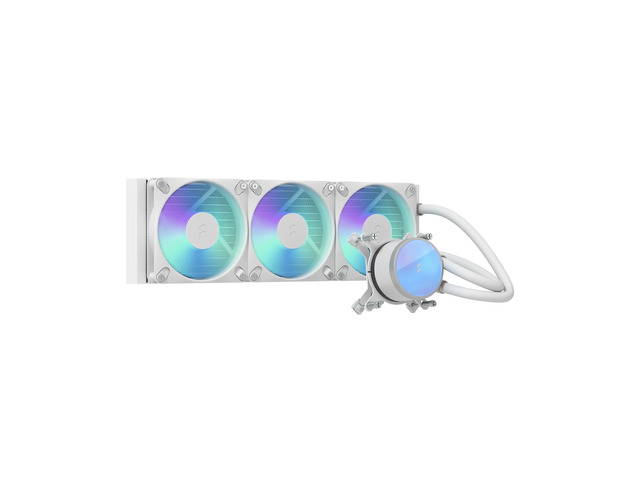 Fractal Design Radius 360 RGB White 360mm AIO CPU Liquid Cooler (ARGB Gen 2, Adjust Pro, Dynamic 3 RGB Fans, Copper Cold Plate, Intel LGA...
