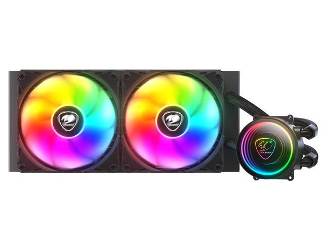 Cougar Poseidon Elite 240 ARGB Liquid Cooling with Rotatable Pump Head and 2x ARGB Fans