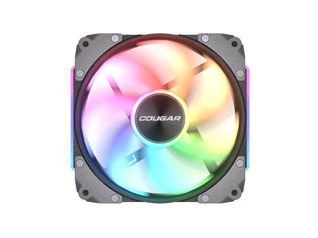 COUGAR Apolar 120 ARGB Modular PC Case Cooling Fan (3-Fan Pack), 4 Pin PWM / 3 Pin ARGB, Lighting Hydro Dynamic Bearings, 120x120x28 mm, Black