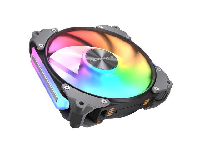 COUGAR Apolar 120 ARGB Modular PC Case Cooling Fan (3-Fan Pack), 4 Pin PWM / 3 Pin ARGB, Lighting Hydro Dynamic Bearings, 120x120x28 mm, Black