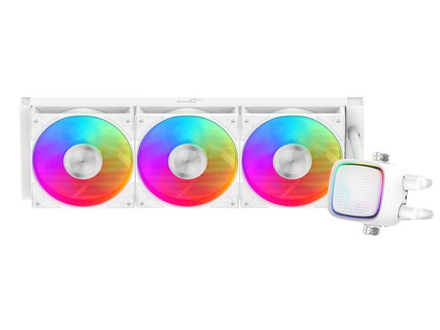 SAMA L50 360mm Liquid CPU Cooler AIO Cooler with ARGB Infinity Mirror Effect 3x120mm ARGB Light Sync with Motherboard PWM 28mm Fans Low-Noise for...