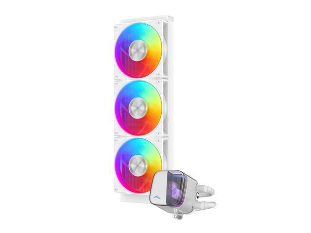 SAMA L70 360mm Liquid CPU Cooler AIO Cooler with ARGB Infinity Mirror Effect 3x120mm ARGB Light Sync with Motherboard PWM 28mm Fans Low-Noise for...
