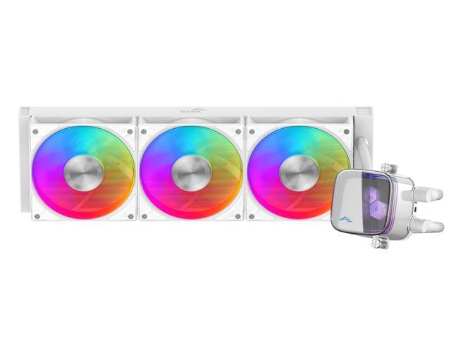 SAMA L70 360mm Liquid CPU Cooler AIO Cooler with ARGB Infinity Mirror Effect 3x120mm ARGB Light Sync with Motherboard PWM 28mm Fans Low-Noise for...