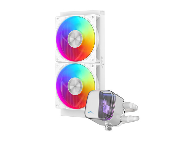 SAMA L70 240mm Liquid CPU Cooler AIO Cooler with ARGB Infinity Mirror Effect 2x120mm ARGB Light Sync with Motherboard PWM 28mm Fans Low-Noise for...