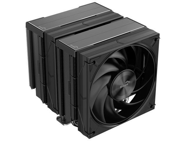 SAMA A60B Dual-Tower CPU Air Cooler Aluminum Top Cover 6 Copper Heat Pipes, Dual 120mm PWM Fans, for AMD AM4/AM5, Intel LGA...