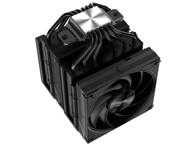 SAMA A60B Dual-Tower CPU Air Cooler Aluminum Top Cover 6 Copper Heat Pipes, Dual 120mm PWM Fans, for AMD AM4/AM5, Intel LGA...