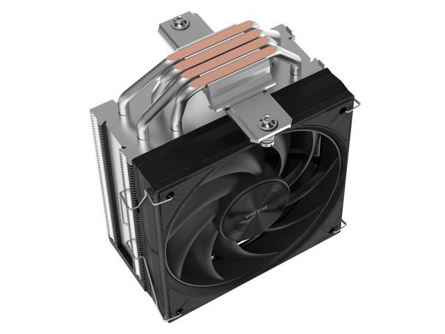SAMA A60E Dual-Tower CPU Air Cooler Aluminum Top Cover 6 Copper Heat Pipes, Dual 120mm PWM Fans, for AMD AM4/AM5, Intel LGA...