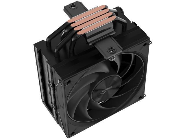 Open Box - SAMA A40B Single-Tower CPU Air Cooler Aluminum Top Cover 4 Copper Heat Pipes, 120mm PWM Fans, for AMD AM4/AM5, Intel LGA...